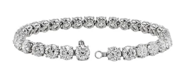 Rivière Platinum 22.01ctw Diamond Bracelet, GIA Certified