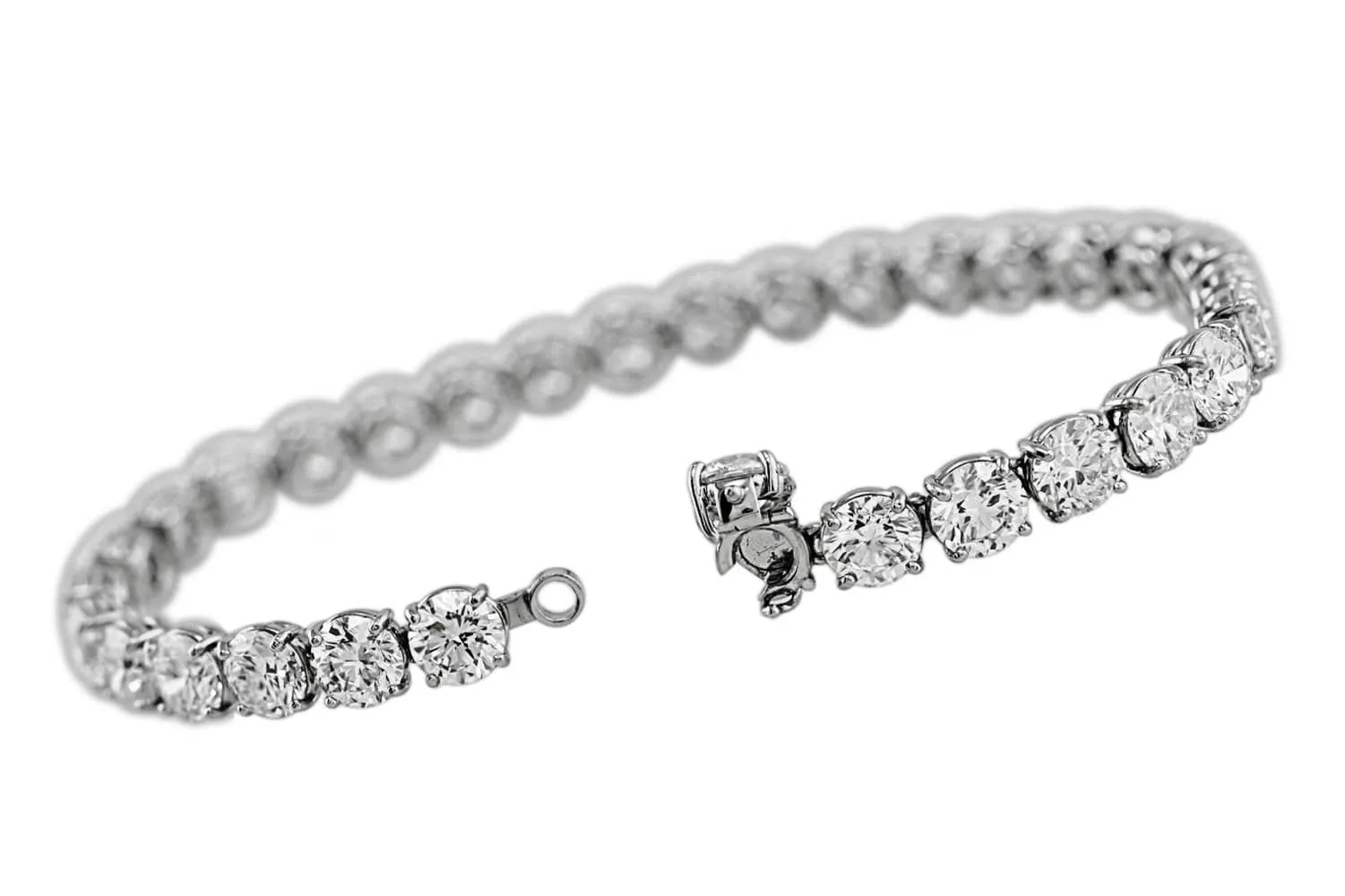Rivière Platinum 22.01ctw Diamond Bracelet, GIA Certified