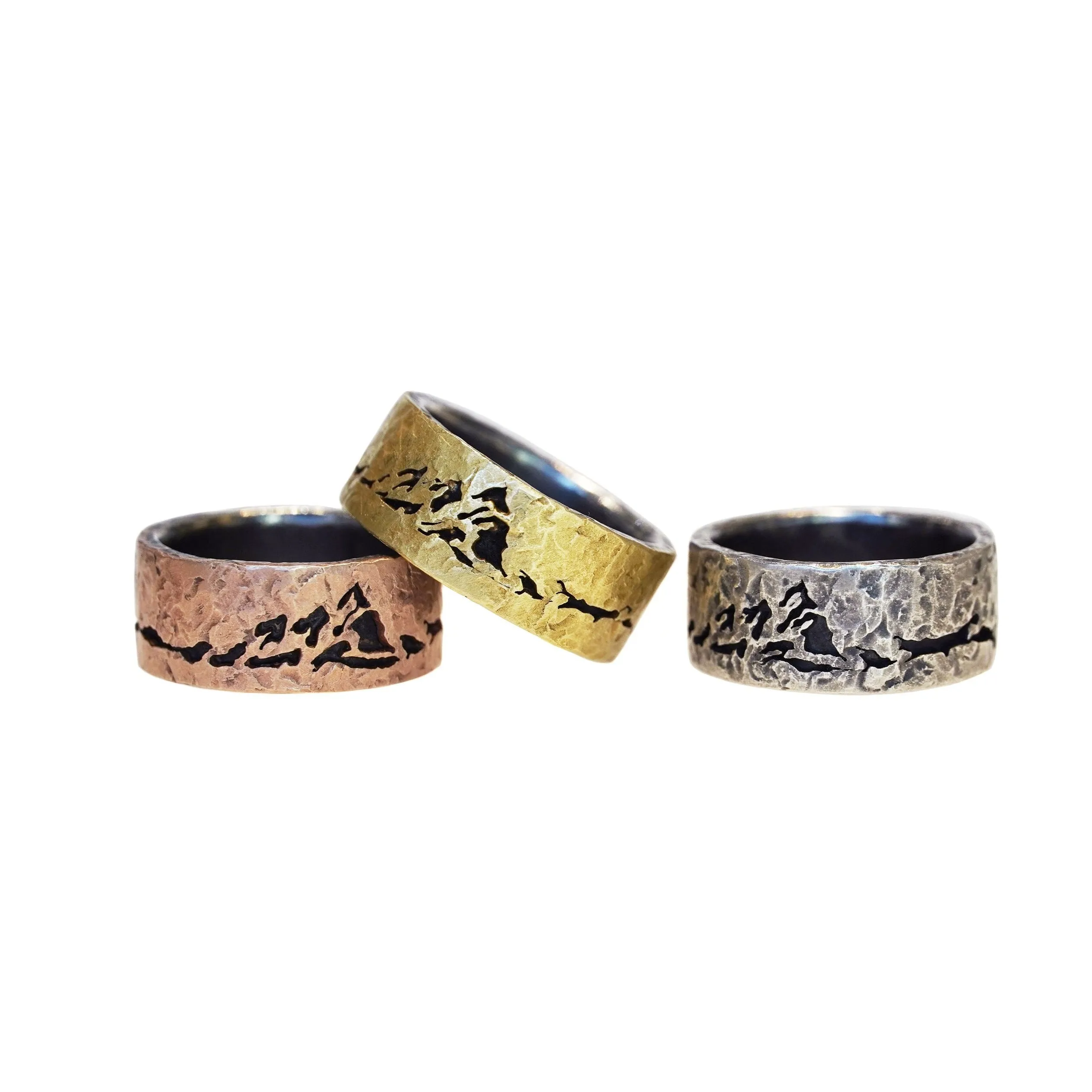 Rose Gold Flatirons Band