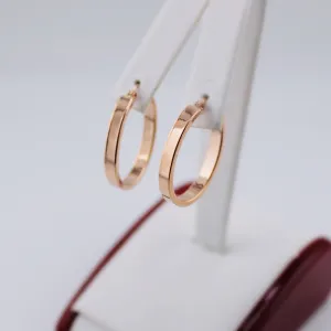 Rose Gold Hoops