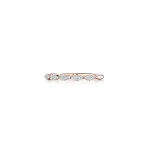 Rose Gold Marquise Diamond Band