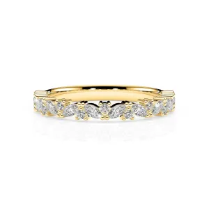 ROSE | Marquise & Round Diamond Ring in Yellow Gold (0.38ct tw.)