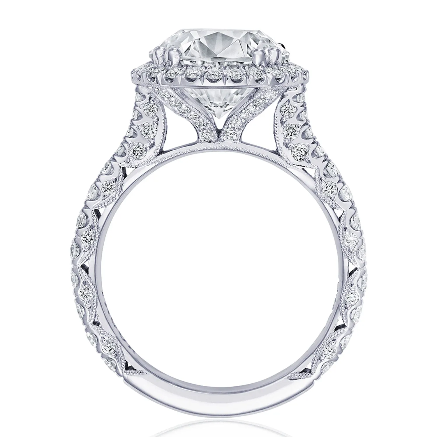 Round Bloom Engagement Ring