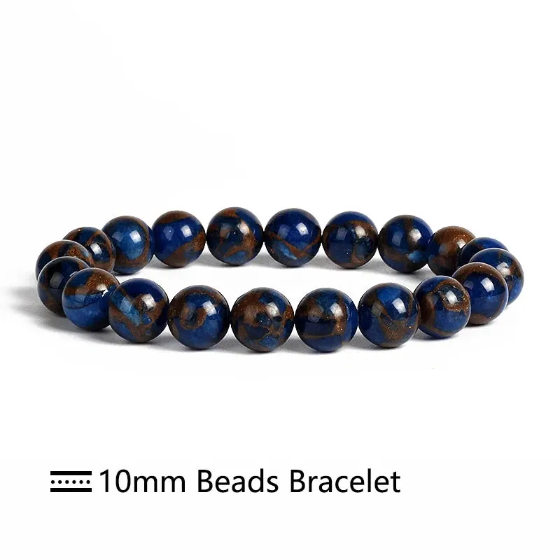 Royal Blue Cloisonne Beaded Bracelets