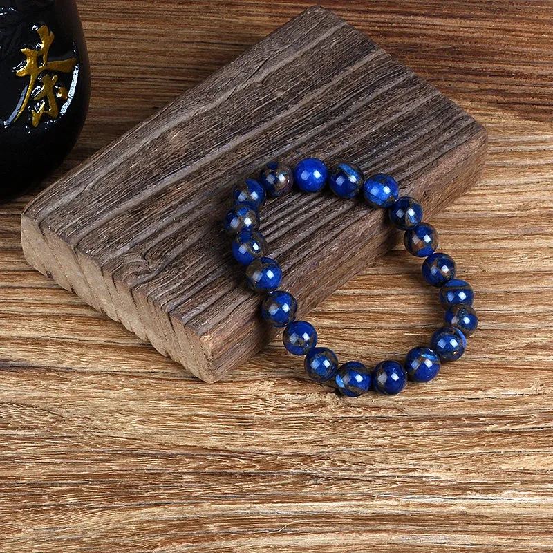 Royal Blue Cloisonne Beaded Bracelets