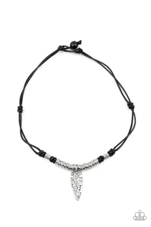 Rush In ARROWHEAD-first Black Paparazzi Men's Necklace