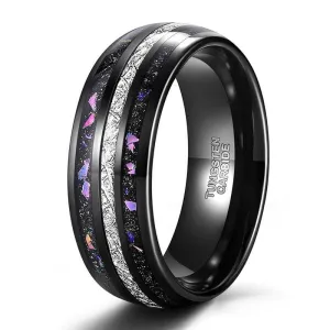 Sand and Stone Men's Tungsten Wedding Band