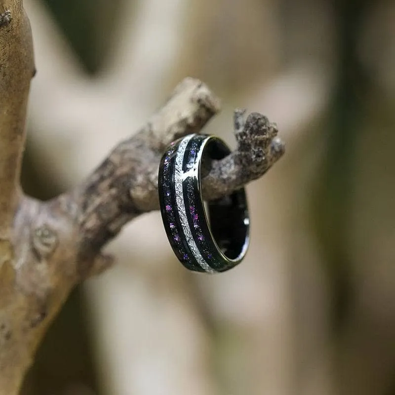 Sand and Stone Men's Tungsten Wedding Band