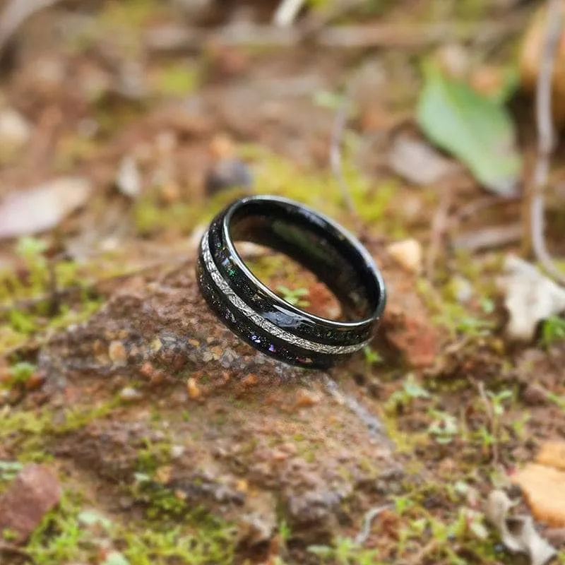 Sand and Stone Men's Tungsten Wedding Band
