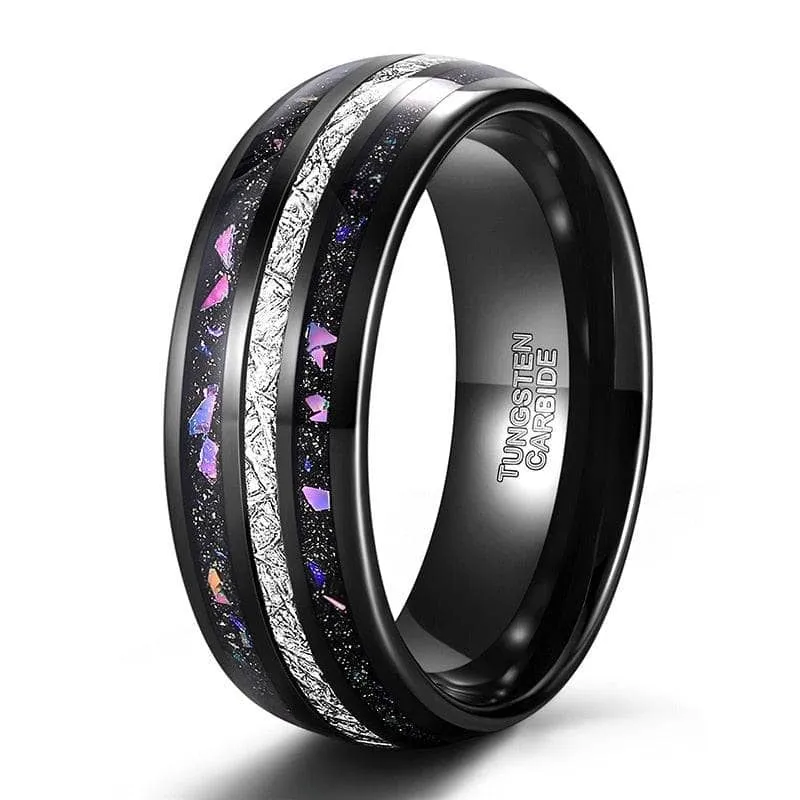 Sand and Stone Men's Tungsten Wedding Band