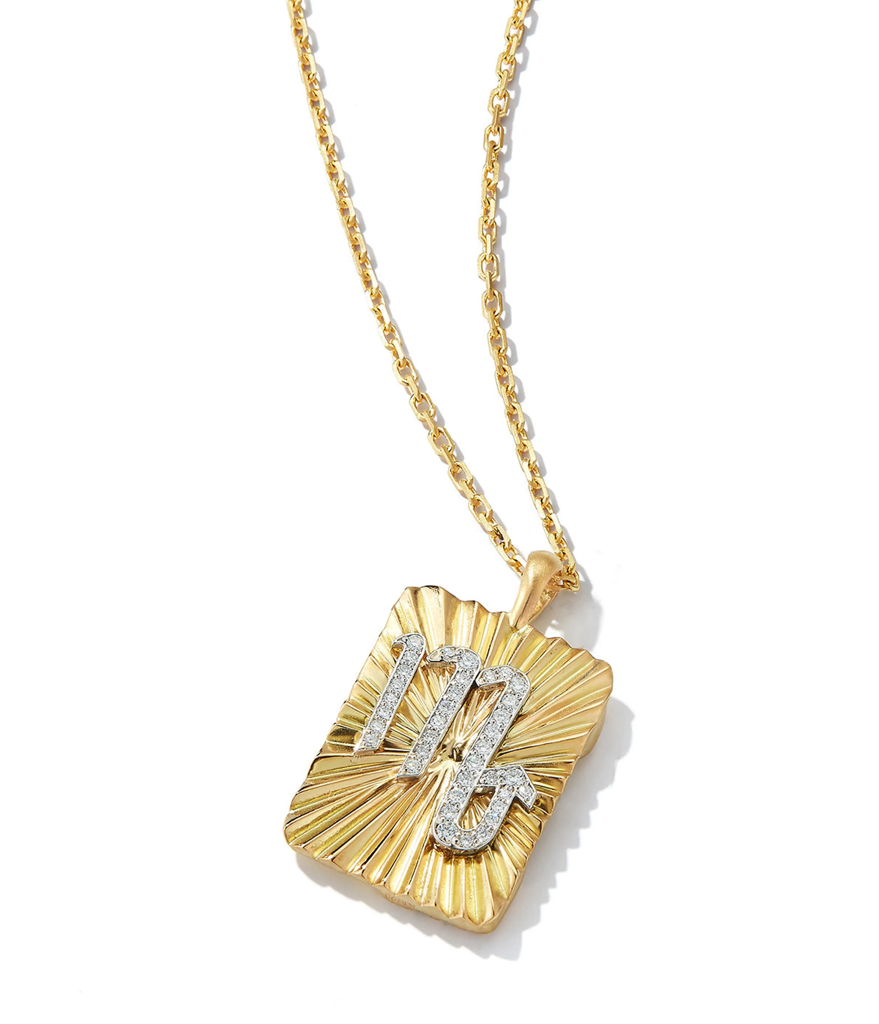 Scorpio Zodiac Pendant Necklace, Diamonds