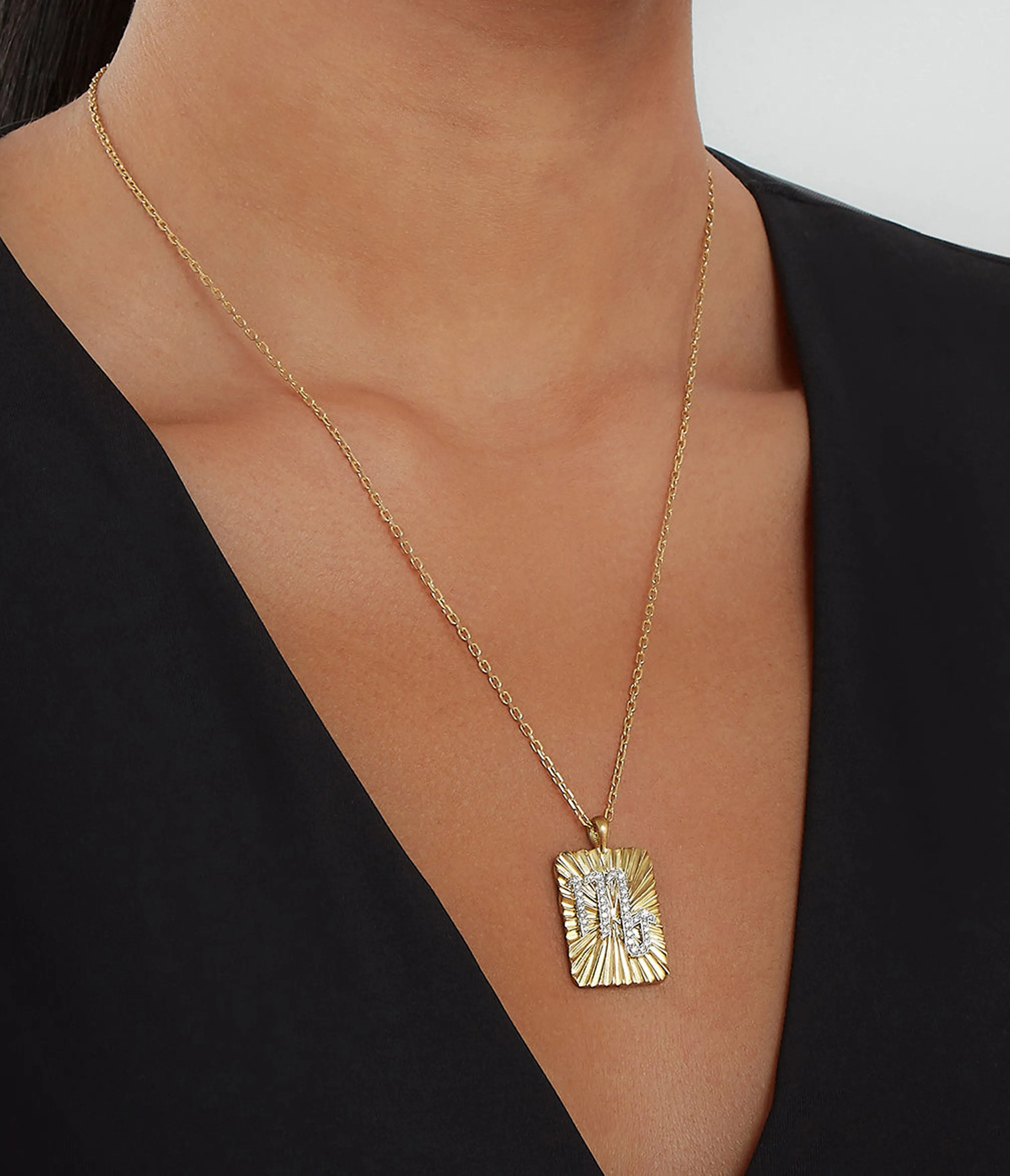 Scorpio Zodiac Pendant Necklace, Diamonds