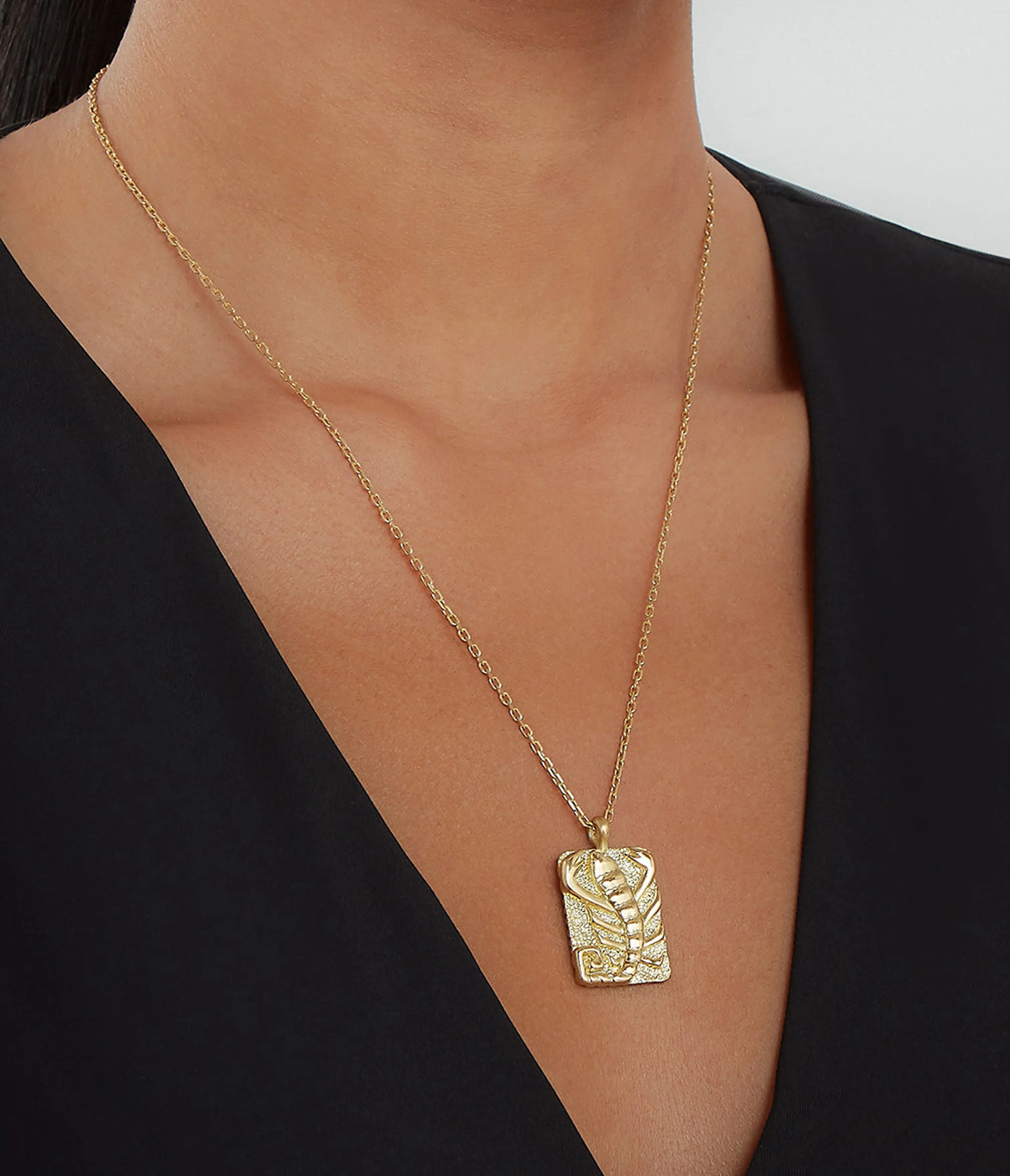 Scorpio Zodiac Pendant Necklace, Diamonds