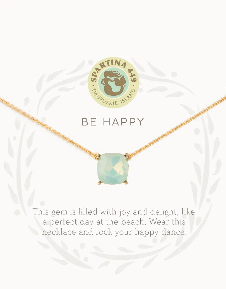 Sea La Vie Necklace 18" Happy/Sea Green