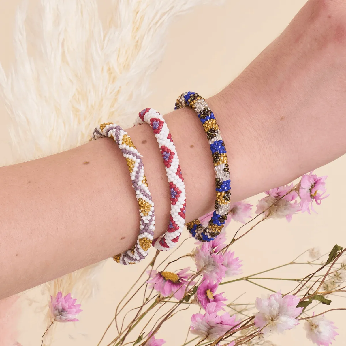 Secrets of Egypt | Himalayan Glass Bead Bracelet