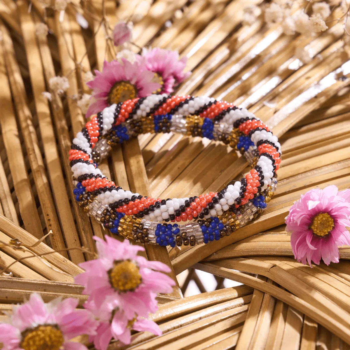 Secrets of Egypt | Himalayan Glass Bead Bracelet