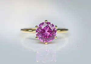 Signature 1.94 Ct Pink Sapphire Solitaire Ring