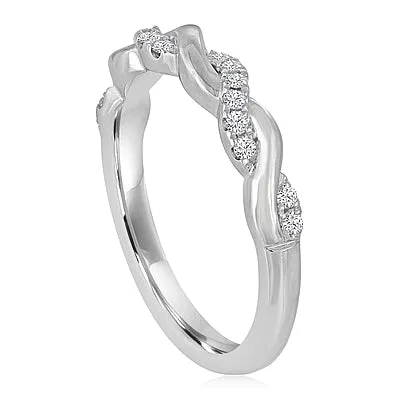 Signature Twist Diamond Wedding Band