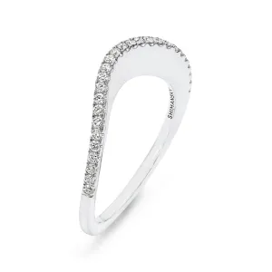 Silhouette Diamond Wedding Band