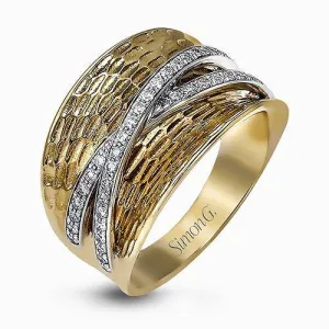 Simon G. 18k White Gold Diamond Ring