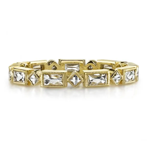 Single Stone French Cut Eternity Band