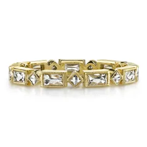 Single Stone French Cut Eternity Band