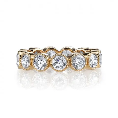 Single Stone Old European Cut Eternity Band
