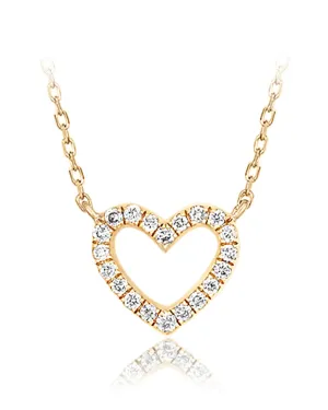 Small Diamond Heart Necklace