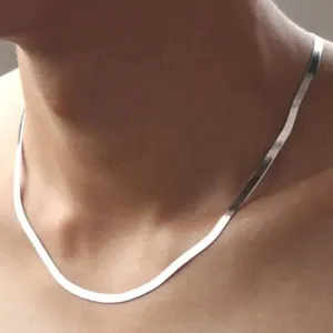 Snake Chain Platinum Plated Necklaces