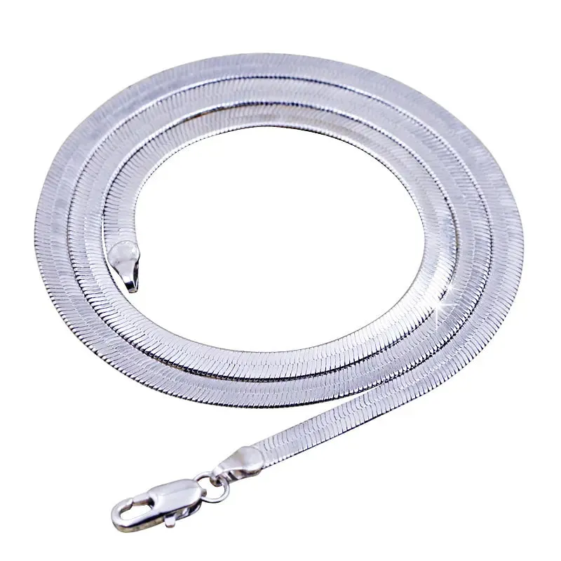 Snake Chain Platinum Plated Necklaces
