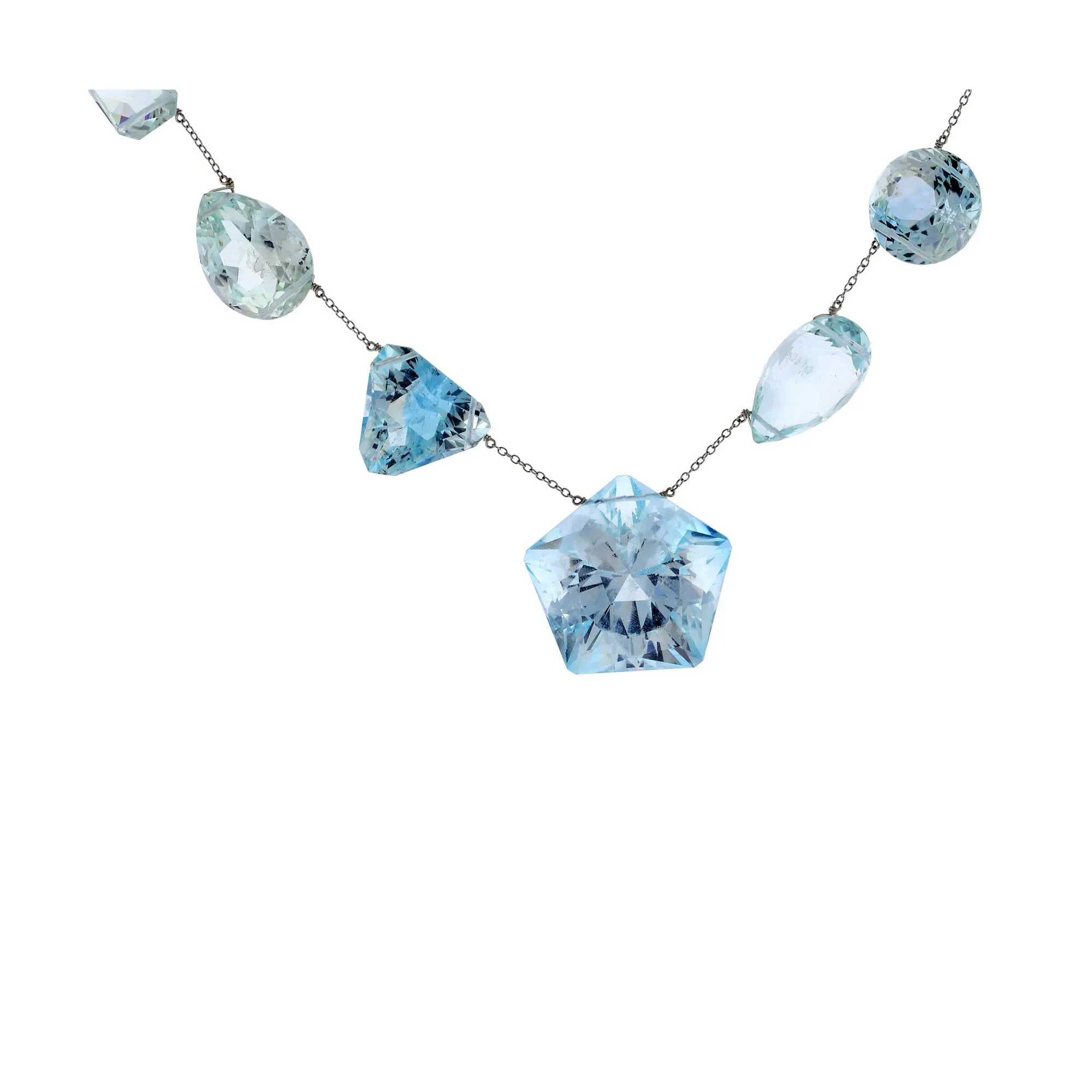 SNOW xi topaz necklace