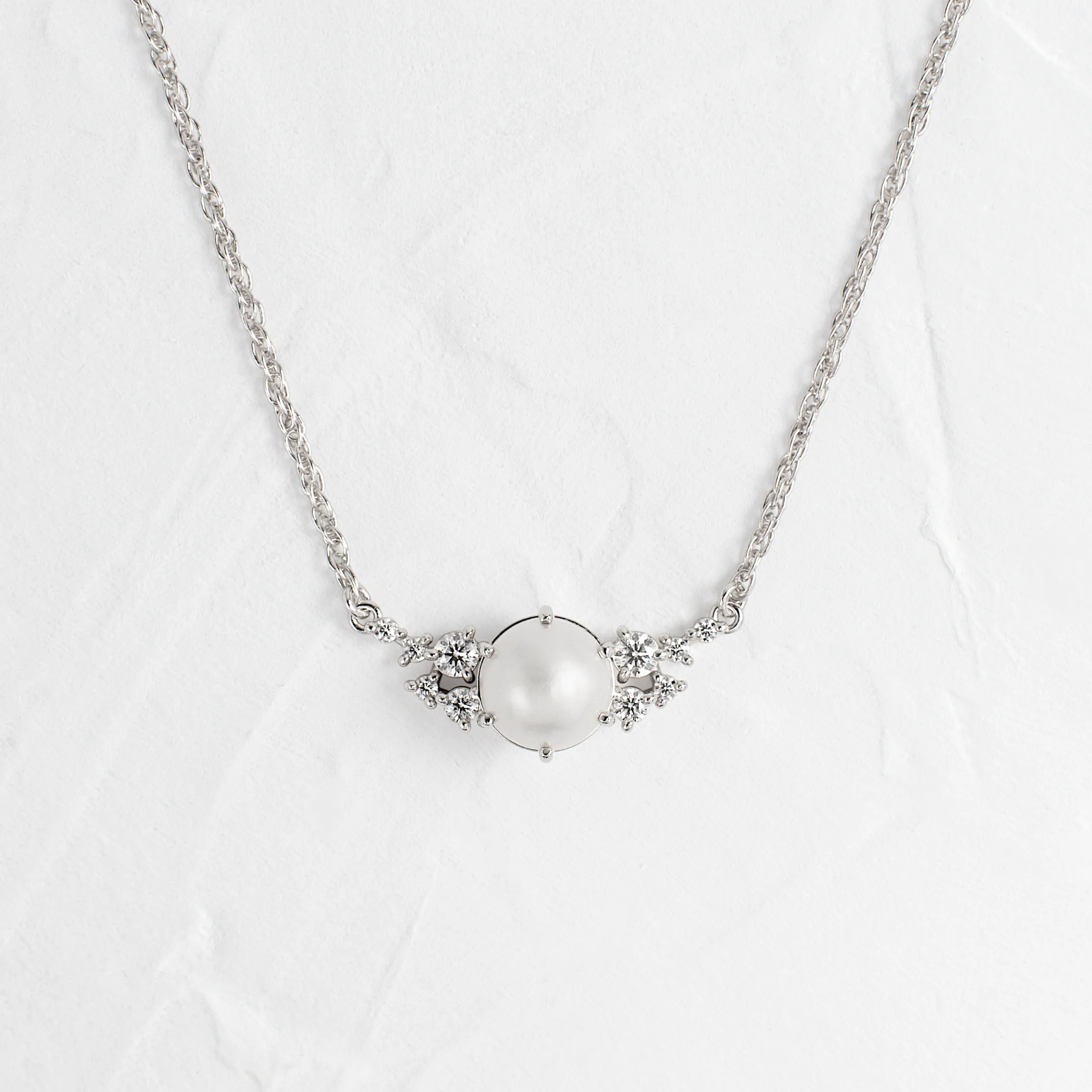 Snowdrift Necklace, Akoya Pearl