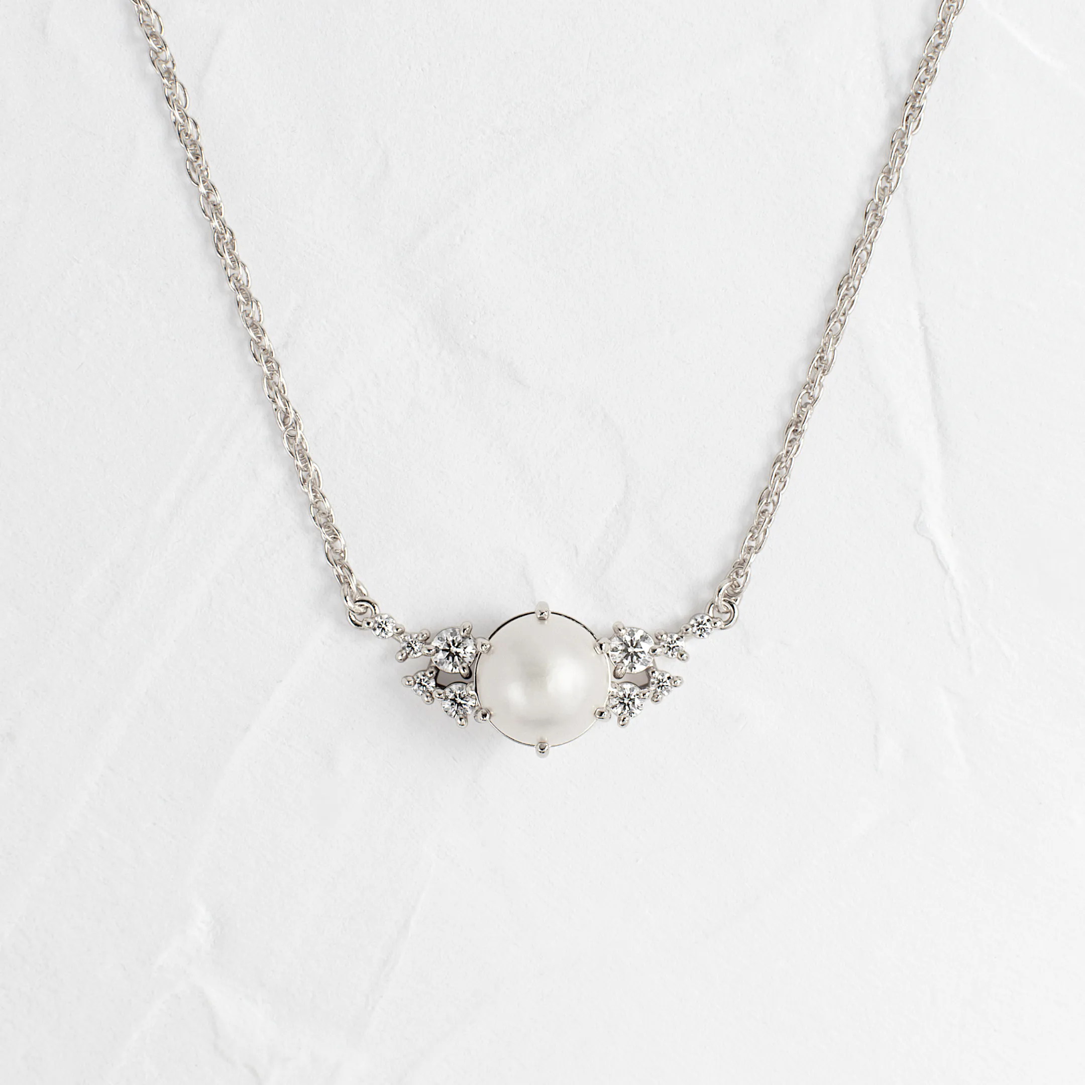 Snowdrift Necklace, Akoya Pearl