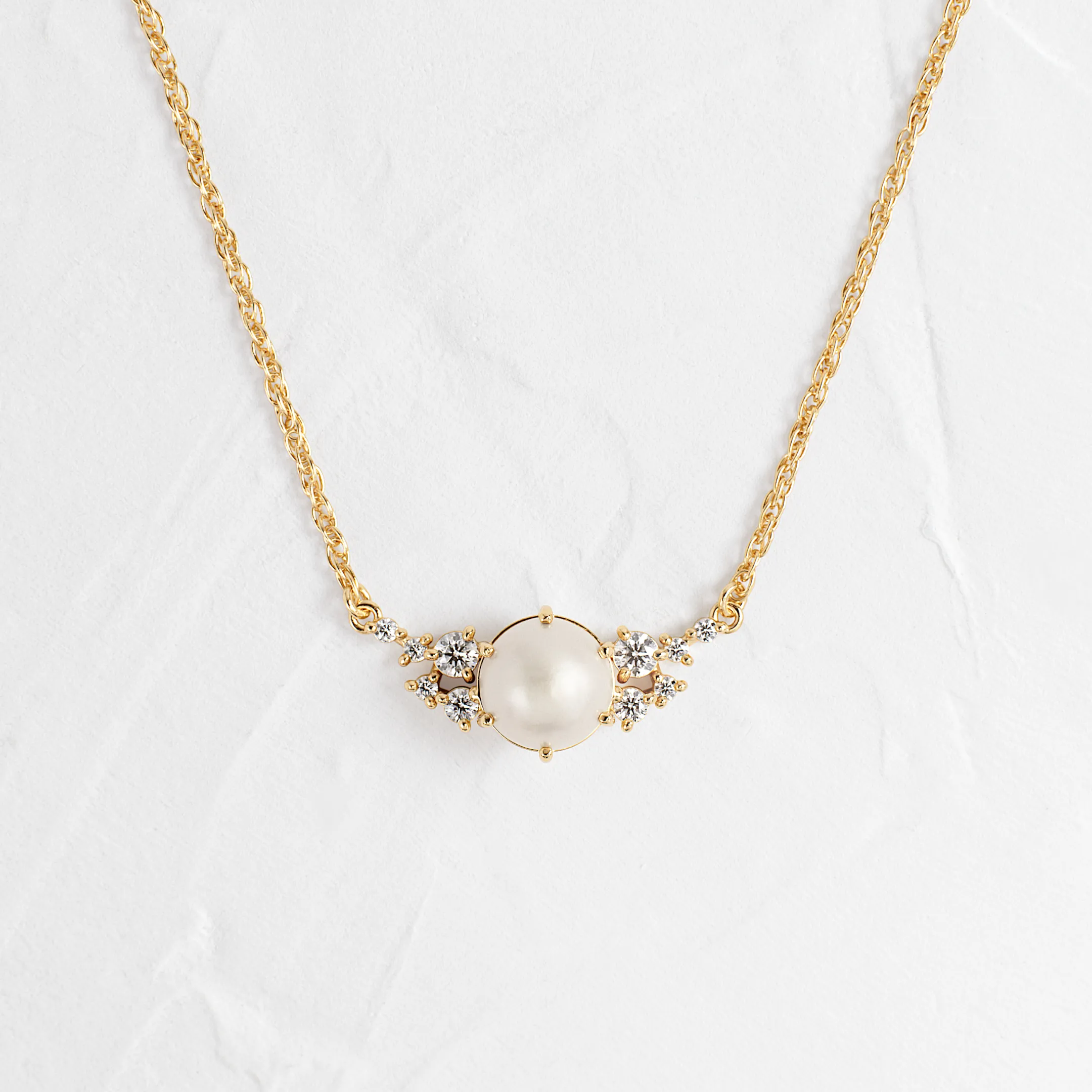 Snowdrift Necklace, Akoya Pearl