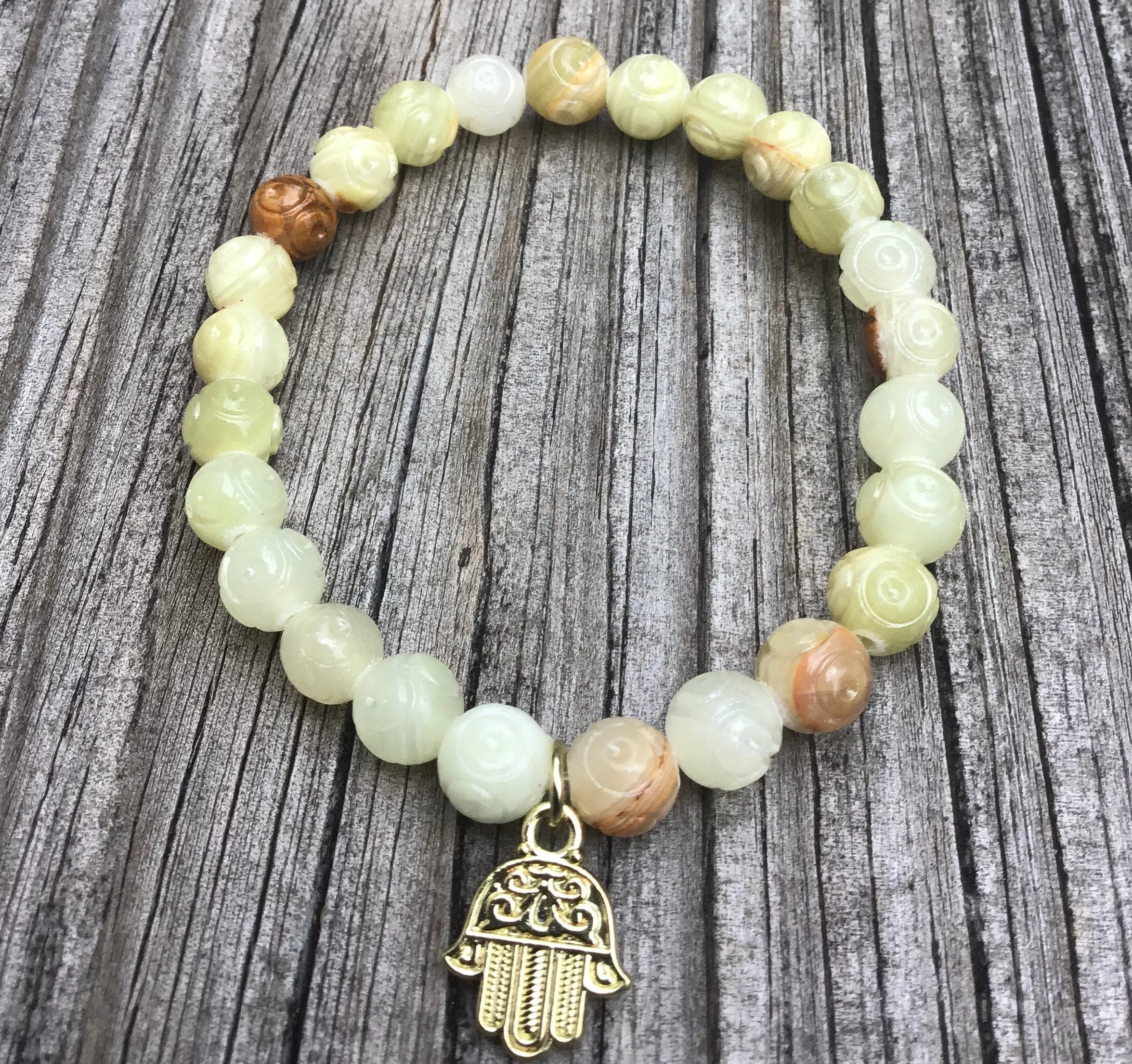 Soapstone Hamsa Hand