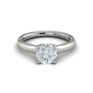 Solitaire Engagement Ring in 14K White Gold