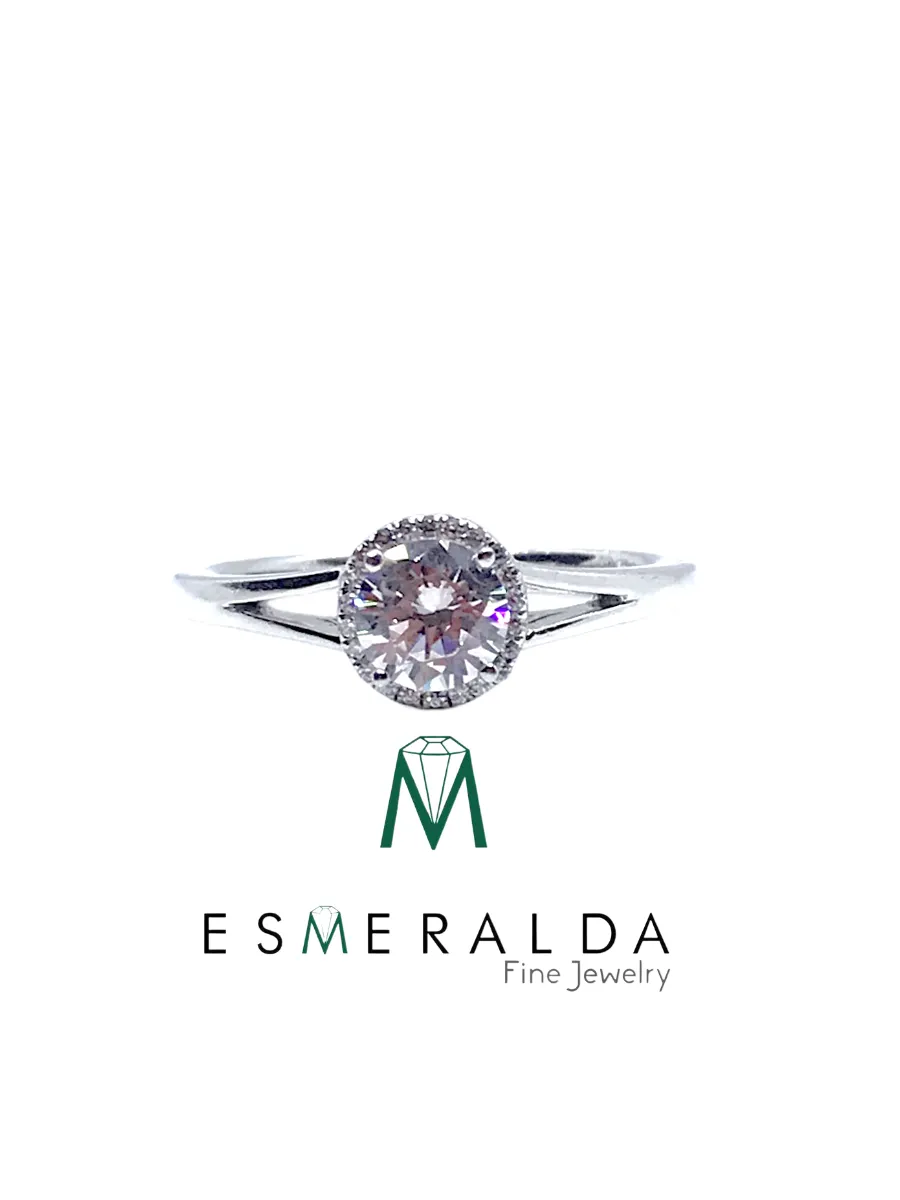 Solitaire Zirconia Ring