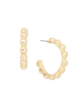 Sorrelli Bauble Hoop Earrings - Bare Metallic