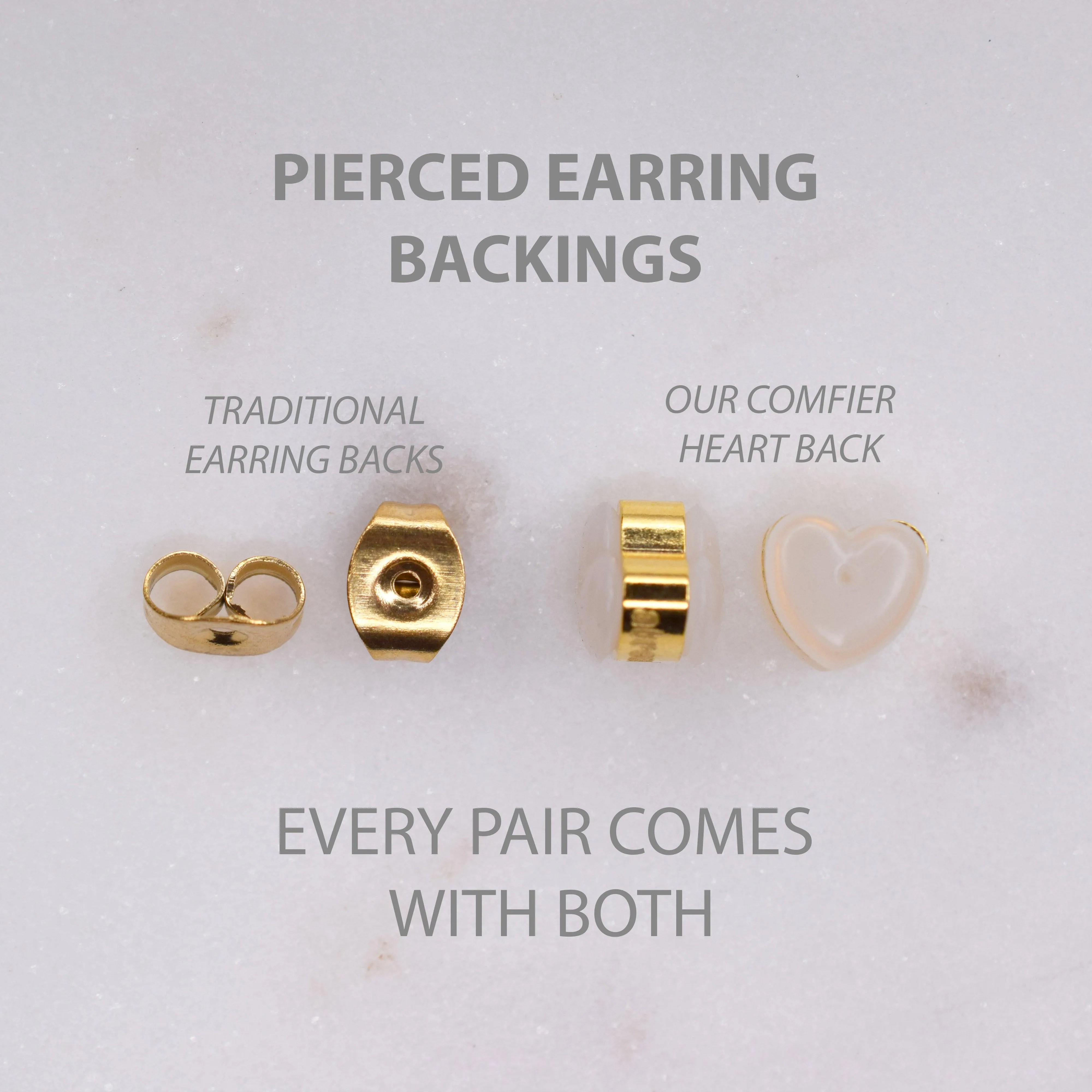 SPACED PEARL HOOP EARRINGS