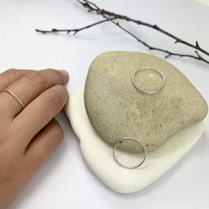 SPARKLE TWIST RING STERLING