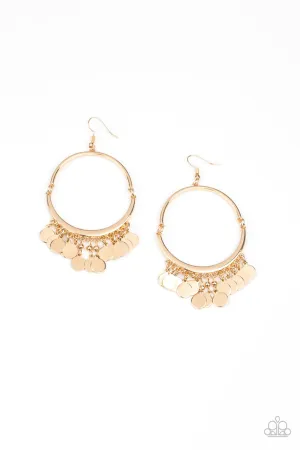 Speed of SPOTLIGHT Gold Paparazzi Earrings