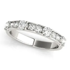 Stackables 1/2 Eternity Tri-Tone Gold Channel & Bead Set 3-Band Set Selectables