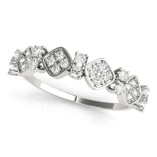 Stackables 1/2 Eternity Tri-Tone Gold Spades 3-Band Set Selectables