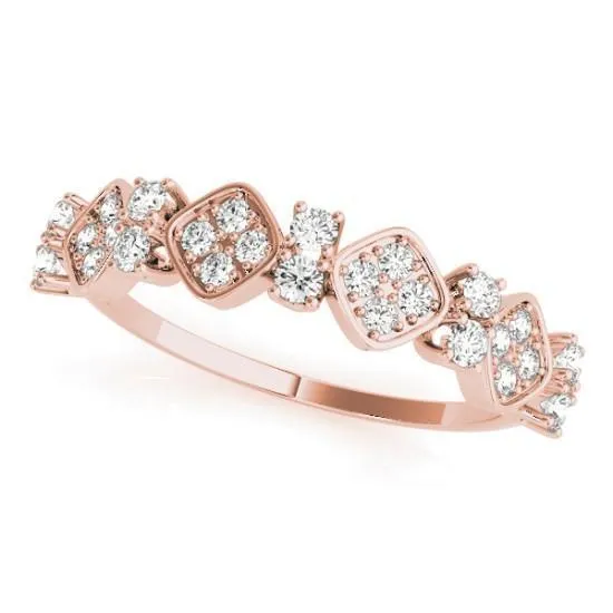 Stackables 1/2 Eternity Tri-Tone Gold Spades 3-Band Set Selectables