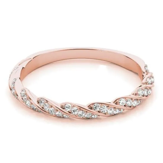 Stackables 3/4 Eternity Tri-Tone Gold Diamond Accent Rope 3-Band Set Selectables