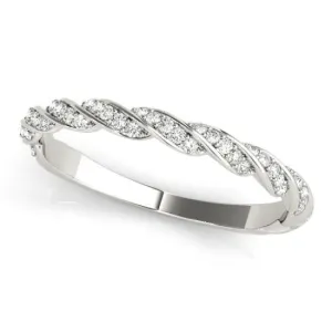 Stackables 3/4 Eternity Tri-Tone Gold Diamond Accent Rope 3-Band Set Selectables