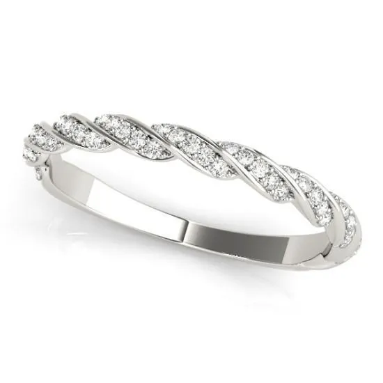 Stackables 3/4 Eternity Tri-Tone Gold Diamond Accent Rope 3-Band Set Selectables