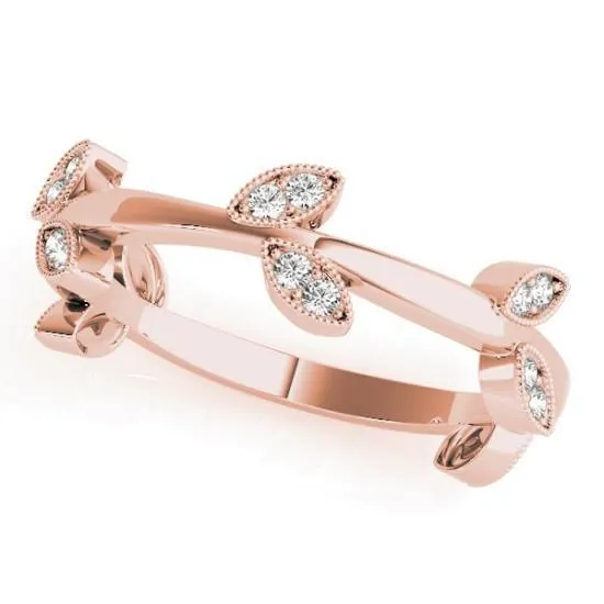 Stackables 3/4 Eternity Tri-Tone Gold Nature-Inspired Bezel-Set Diamonds 3-Band Set Selectables