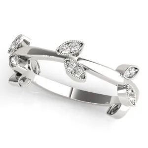 Stackables 3/4 Eternity Tri-Tone Gold Nature-Inspired Bezel-Set Diamonds 3-Band Set Selectables