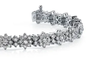 Starburst Red Carpet Bracelet Lab-Grown Diamond with 6.00 ct.(finished) 1.7mm, 2mm, 2.6mm